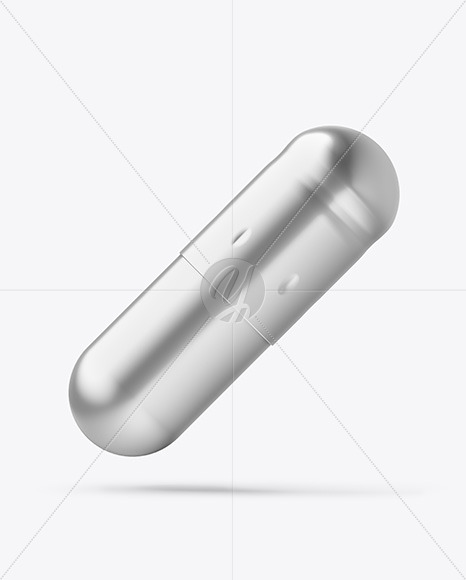 Matte Metallized Pill Mockup