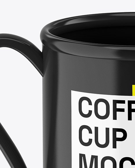 Glossy Coffee Cup Mockup