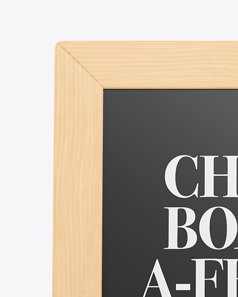 A-Frame Sign Chalk Board Mockup