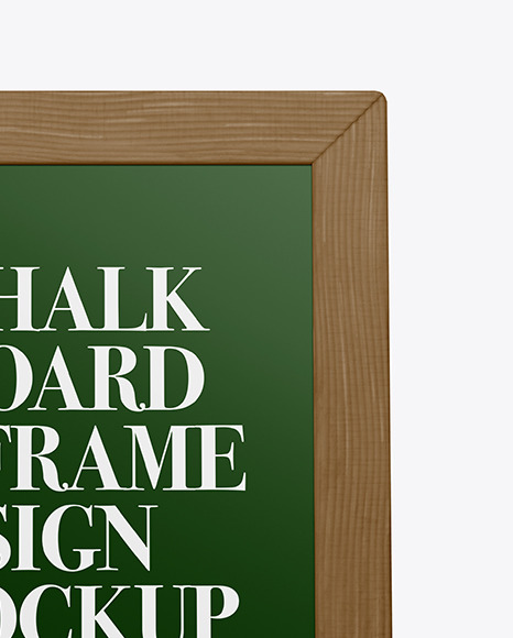 A-Frame Sign Chalk Board Mockup