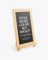 A-Frame Sign Chalk Board Mockup