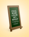 A-Frame Sign Chalk Board Mockup