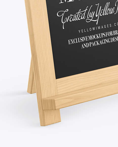 A-Frame Sign Chalk Board Mockup