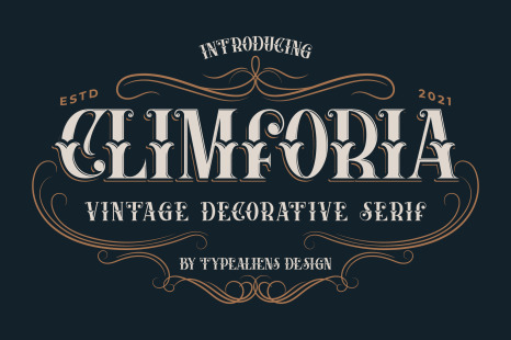 Climforia Font - Display typeface