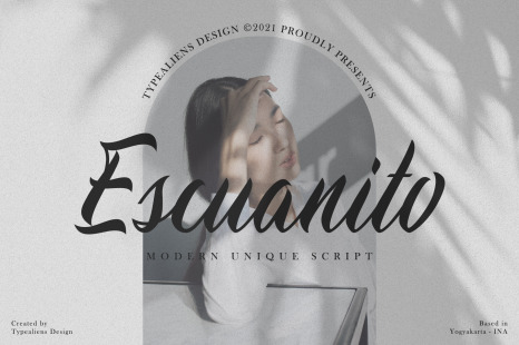 Escuanito Font - Handwritten script font