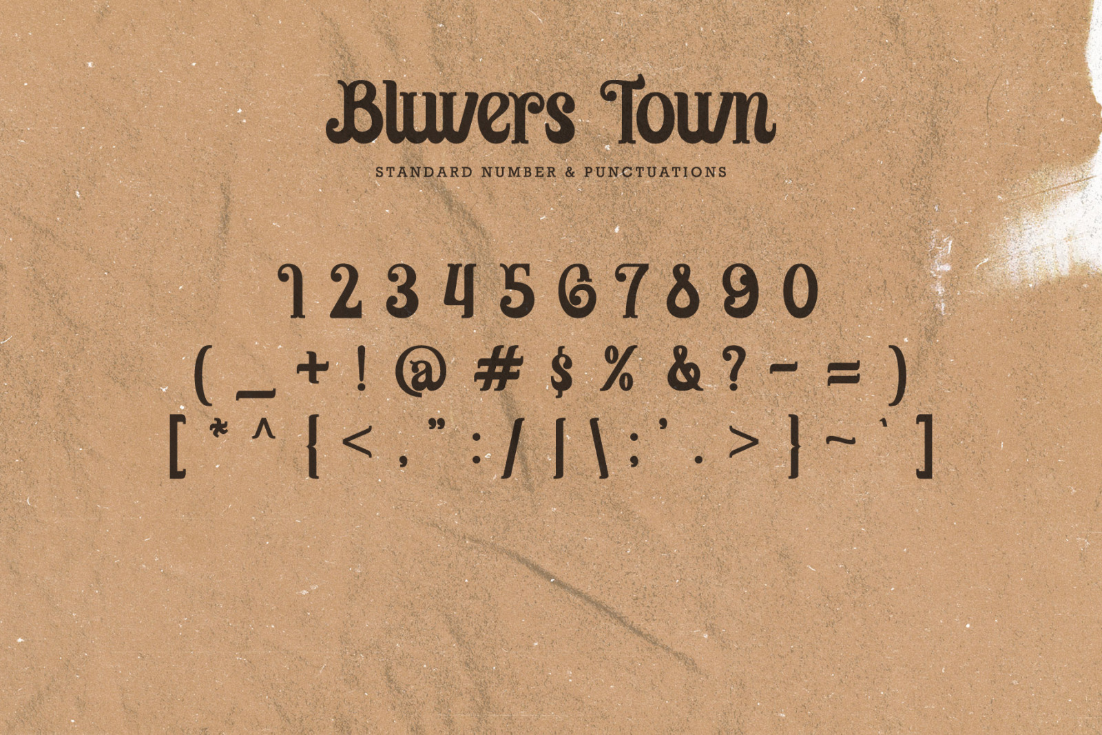 Bluvers Town Font