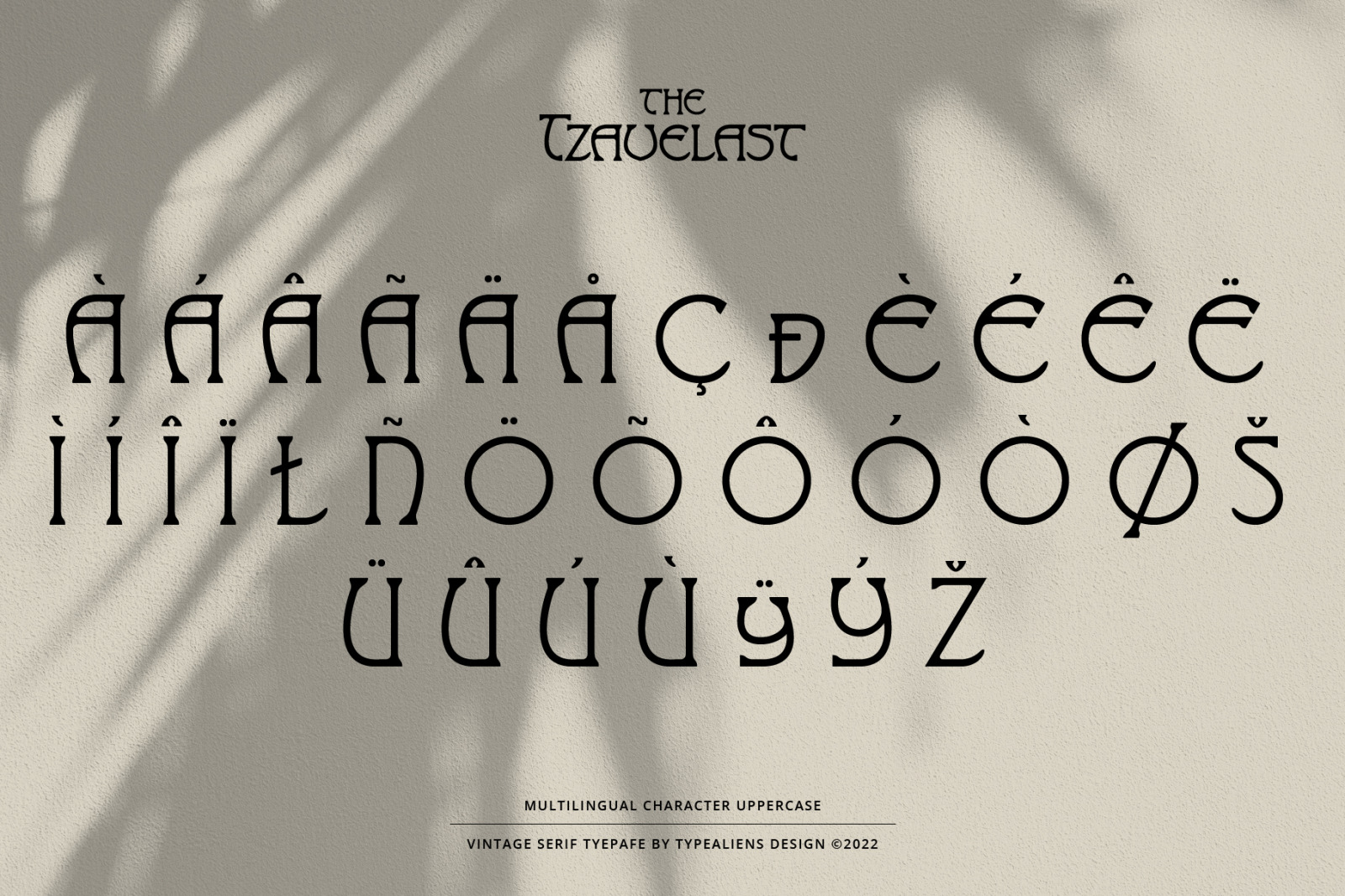 Tzavelast Font Tzavelast Font