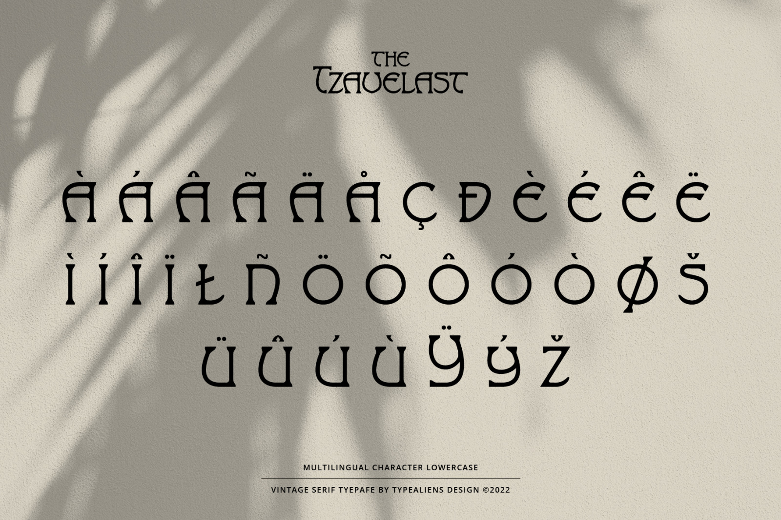 Tzavelast Font Tzavelast Font