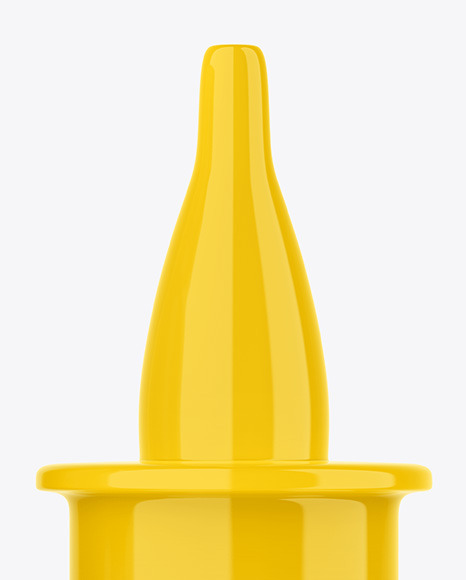 Opened Glossy Nasal Spray Bottle Mockup