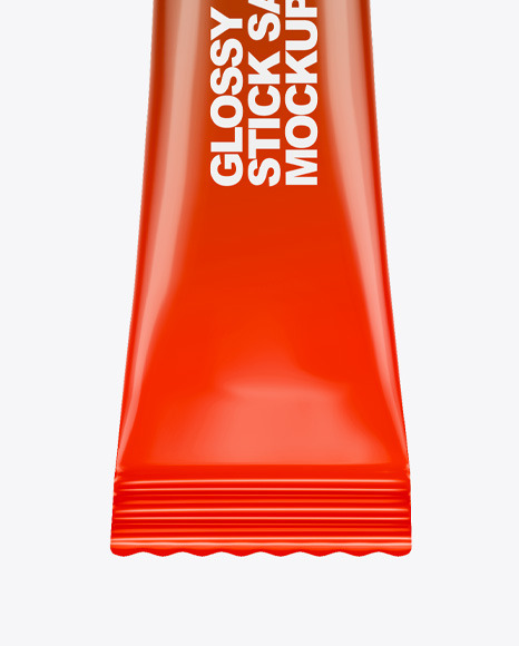 Glossy Stick Sachet Mockup