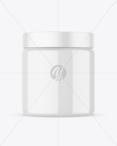 Glossy Cosmetic Jar Mockup Glossy Cosmetic Jar Mockup