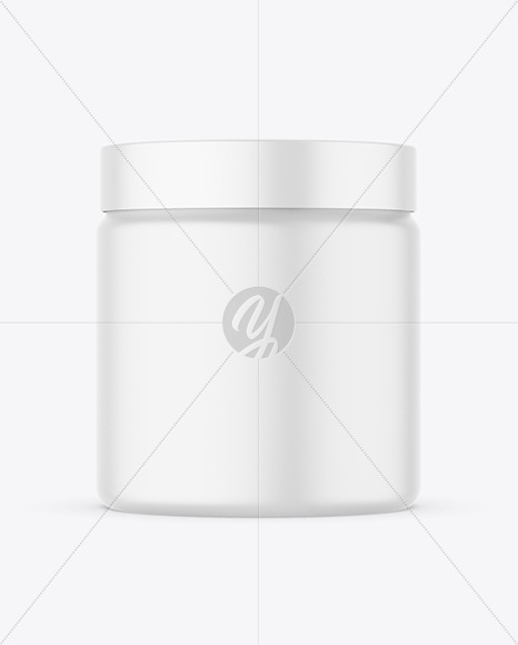 Matte Cosmetic Jar Mockup