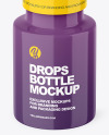 Glossy Drops Bottle Mockup