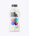 Clear Plastic Milk Bottle Mockup