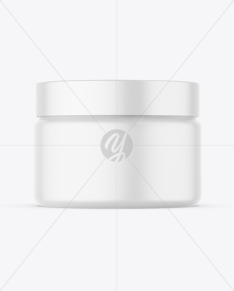 Matte Cosmetic Jar Mockup