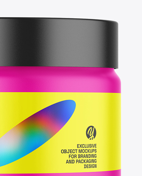Matte Cosmetic Jar Mockup