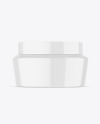 Glossy Cosmetic Jar Mockup Glossy Cosmetic Jar Mockup