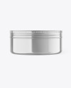 Metallic Cosmetic Jar Mockup