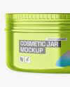 Metallic Cosmetic Jar Mockup