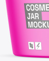 Matte Cosmetic Jar Mockup