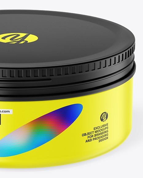 Matte Cosmetic Jar Mockup