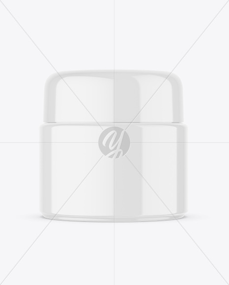Glossy Cosmetic Jar Mockup Glossy Cosmetic Jar Mockup