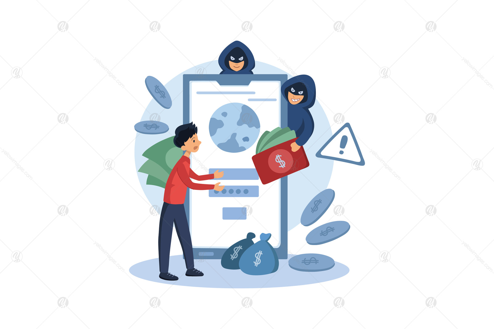 M404_Cyber Attack Illustration Pack M404_Cyber Attack Illustration Pack