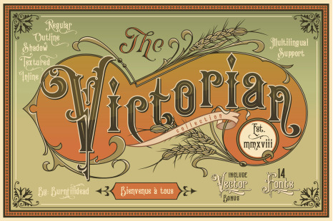 Victorian Fonts Collection - Victorian