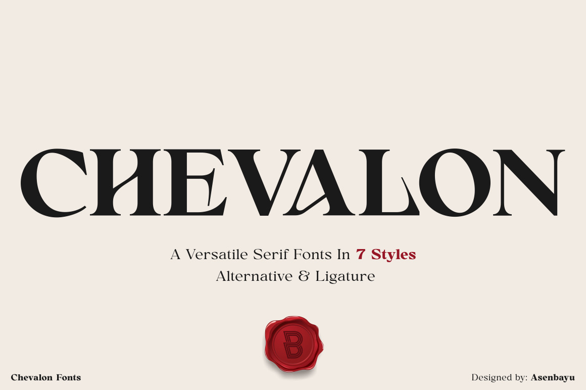 Chevalon - A Versatile Serif Fonts Family