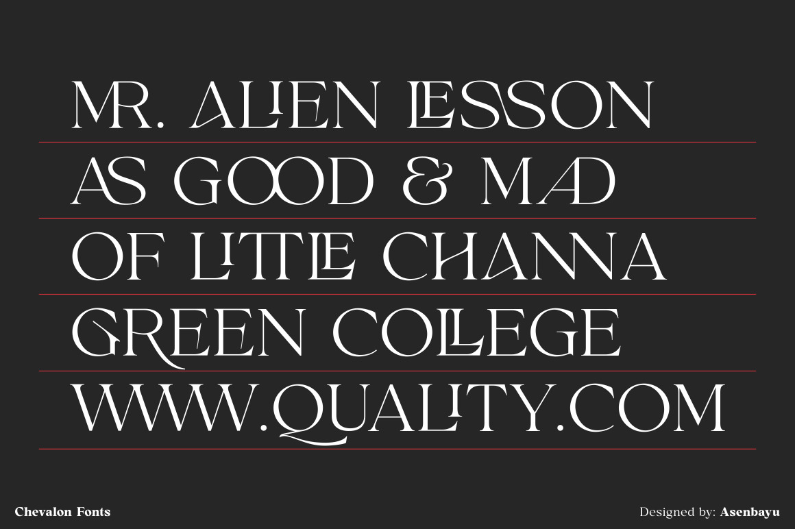 Chevalon - A Versatile Serif Fonts Family