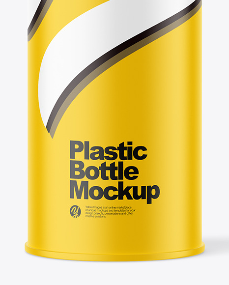 Matte Plastic Bottle Mockup