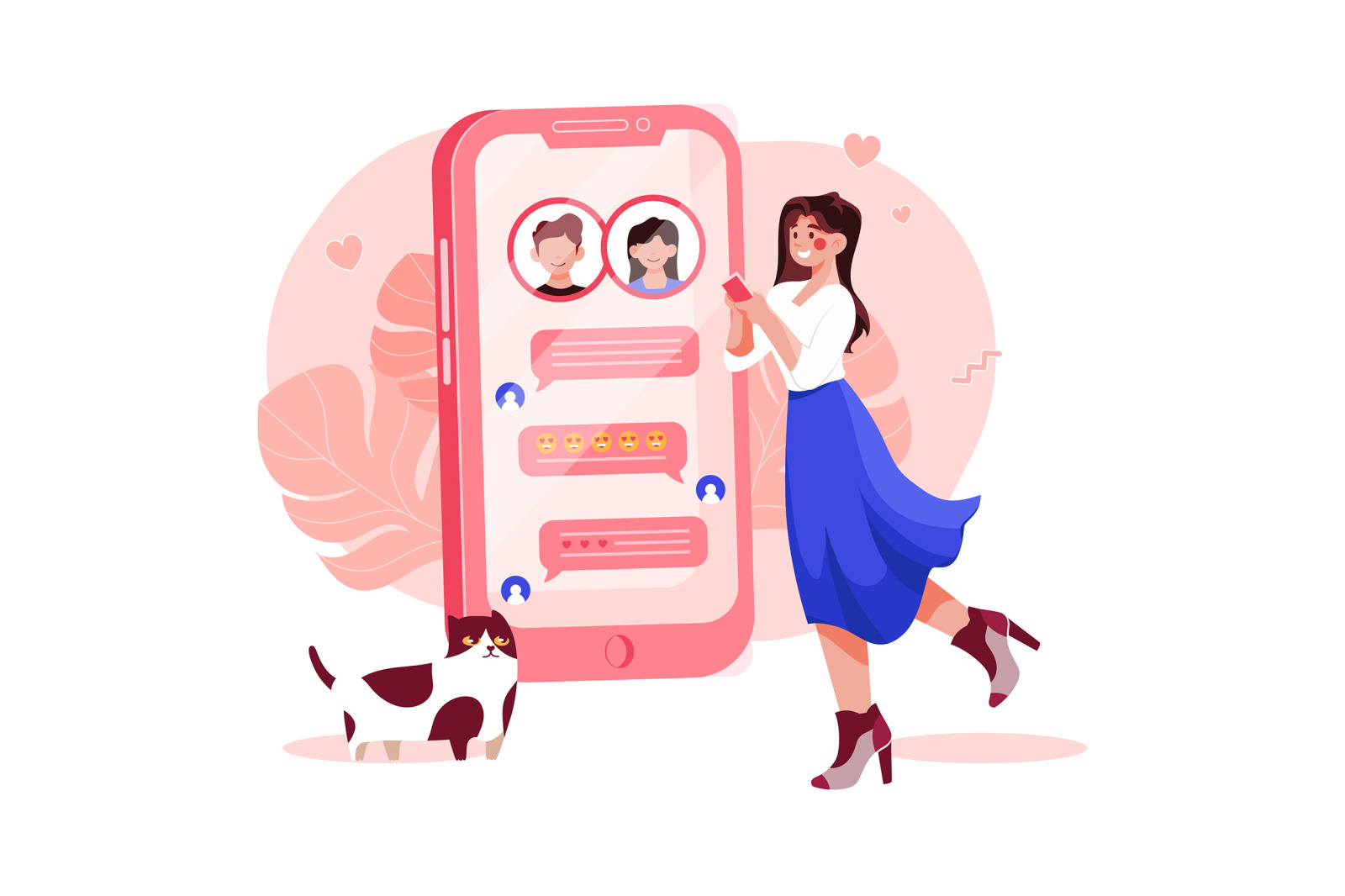 M432_Online Dating Illustration Pack M432_Online Dating Illustration Pack