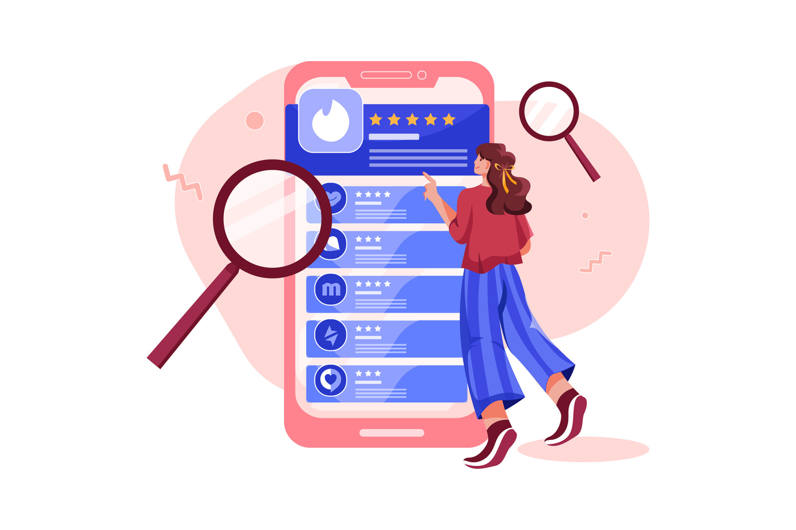 M432_Online Dating Illustration Pack M432_Online Dating Illustration Pack
