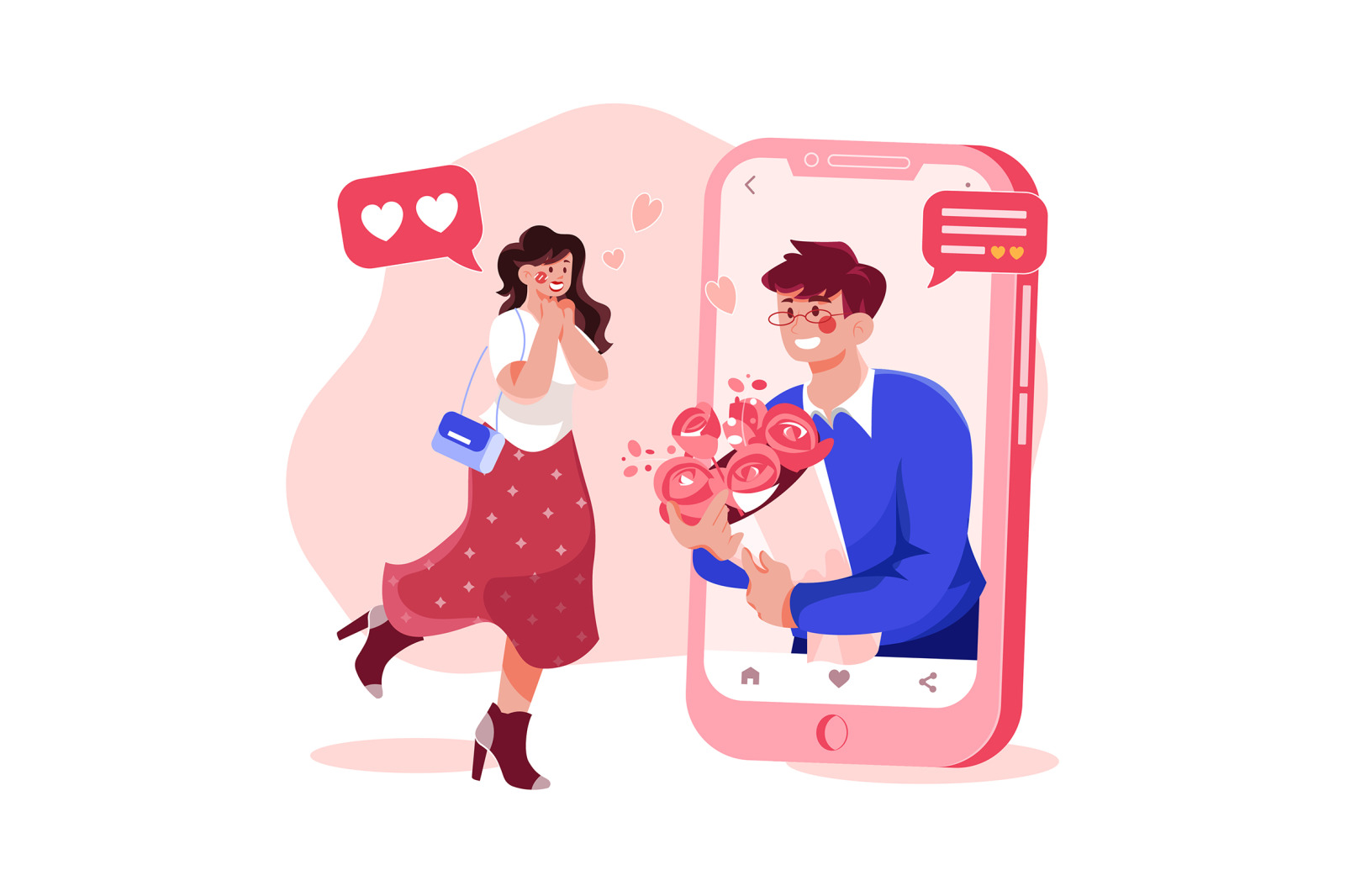 M432_Online Dating Illustration Pack M432_Online Dating Illustration Pack