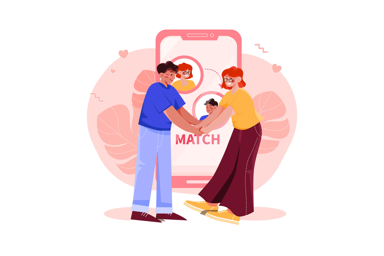 M432_Online Dating Illustration Pack M432_Online Dating Illustration Pack