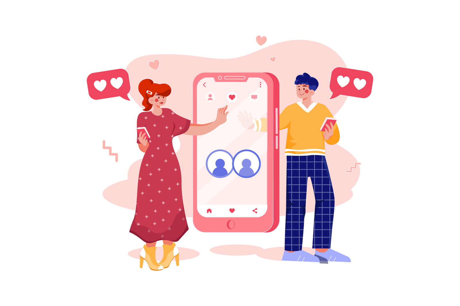 M432_Online Dating Illustration Pack M432_Online Dating Illustration Pack
