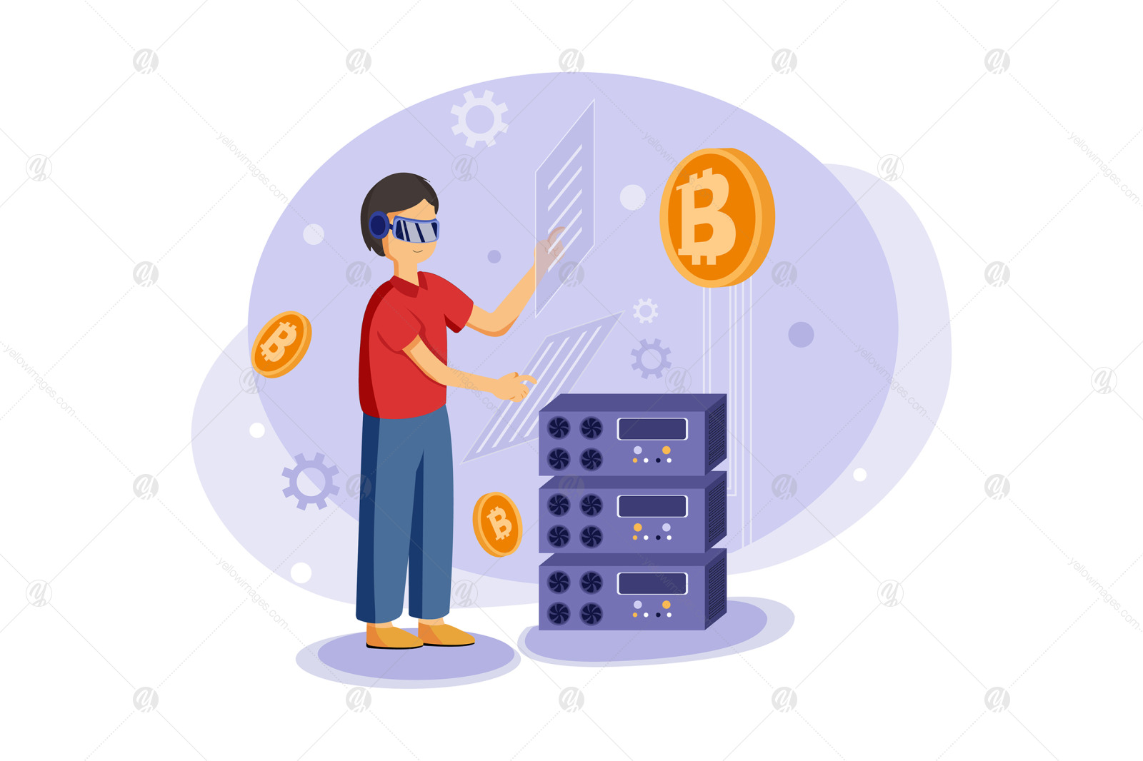 M421_Virtual Reality Illustration Pack M421_Virtual Reality Illustration Pack