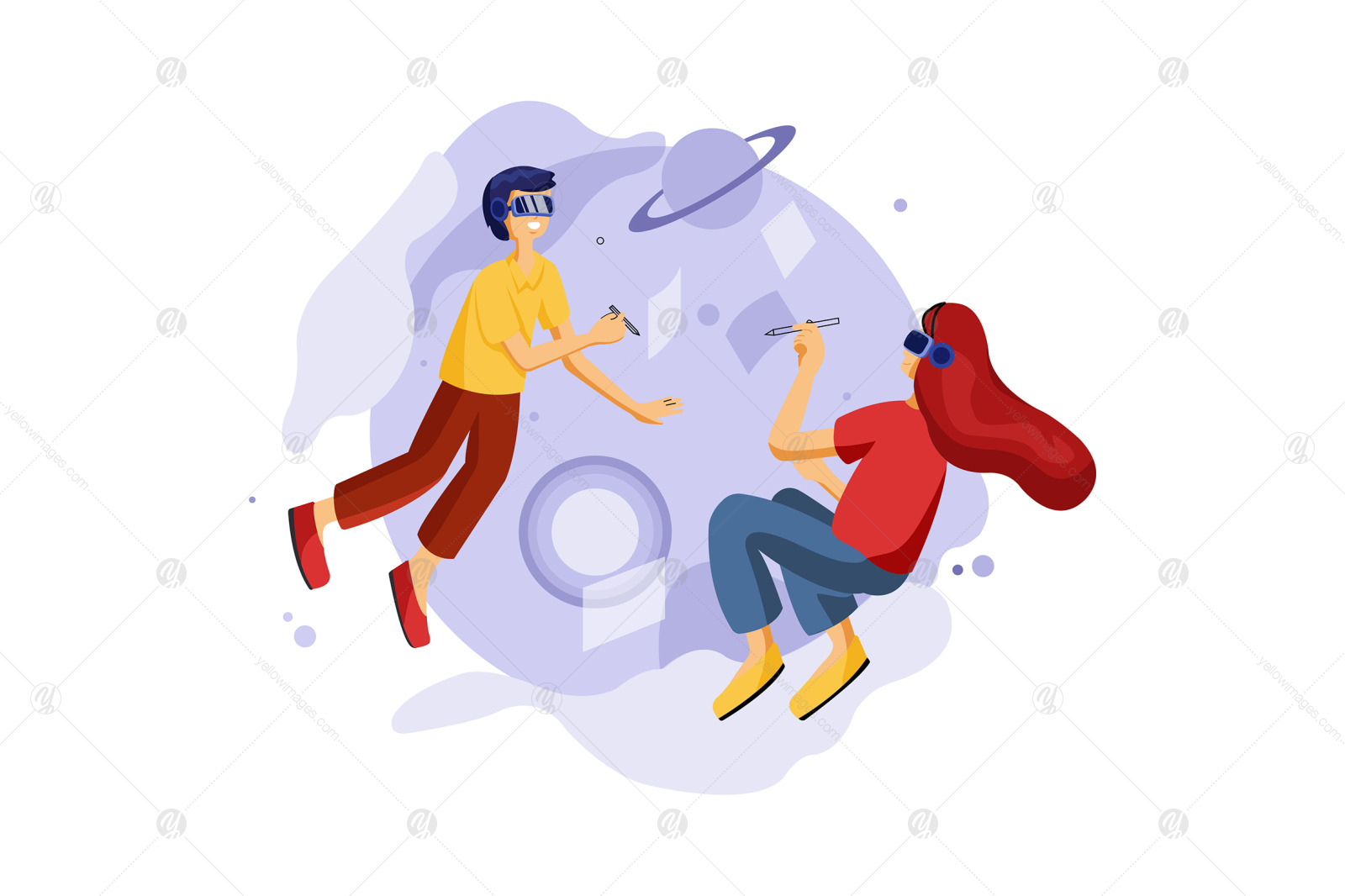 M421_Virtual Reality Illustration Pack M421_Virtual Reality Illustration Pack