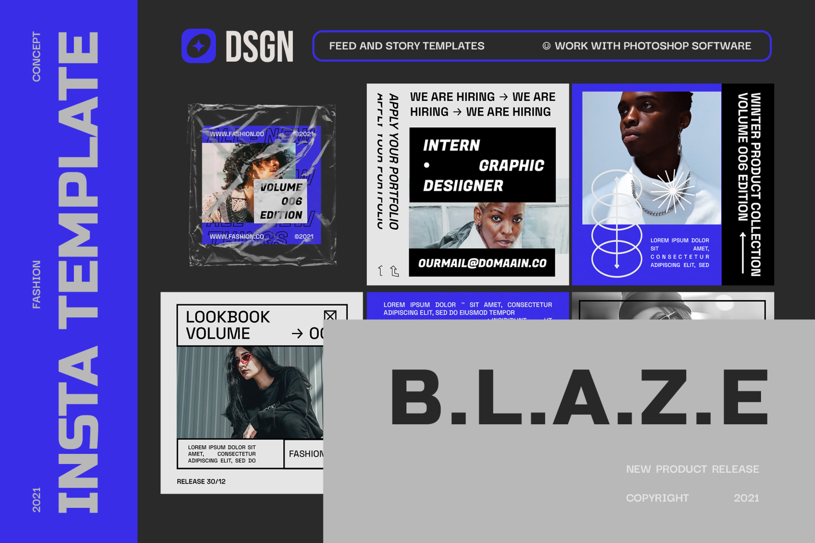 Blaze Instagram Template