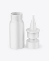 Opened Matte Nasal Spray Bottle Mockup