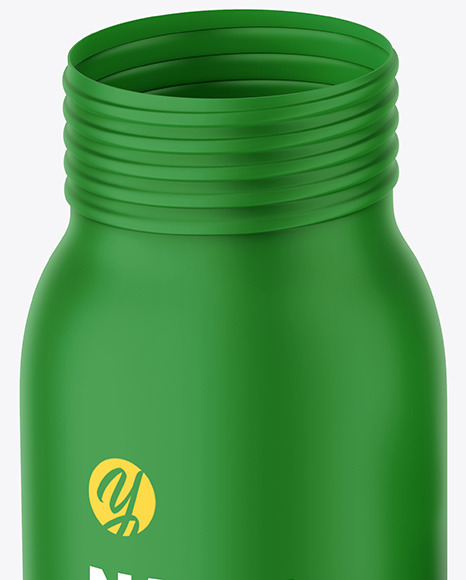 Opened Matte Nasal Spray Bottle Mockup