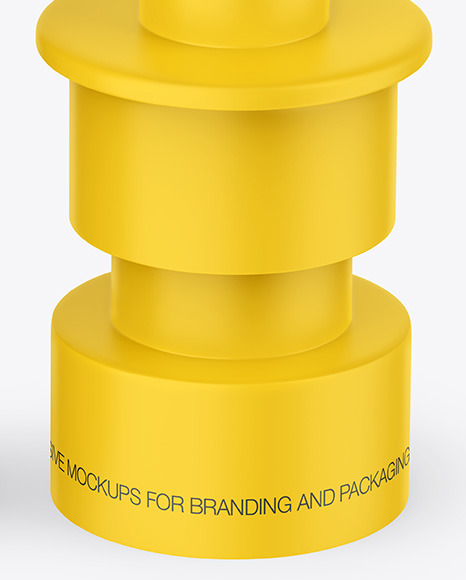 Opened Matte Nasal Spray Bottle Mockup
