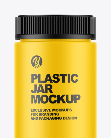 Matte Plastic Jar Mockup