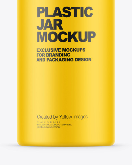 Matte Plastic Jar Mockup