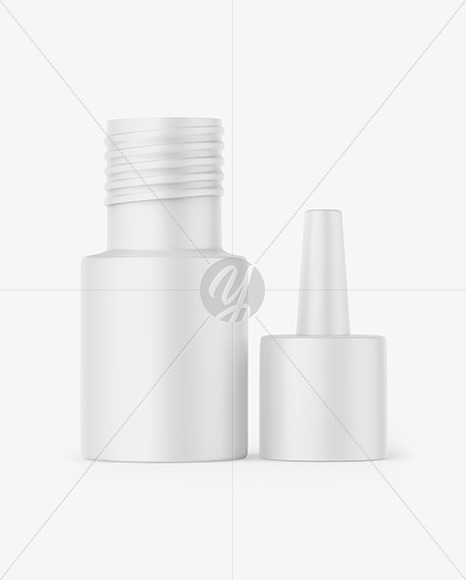 Opened Matte Drops Bottle Mockup