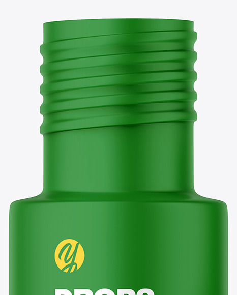 Opened Matte Drops Bottle Mockup