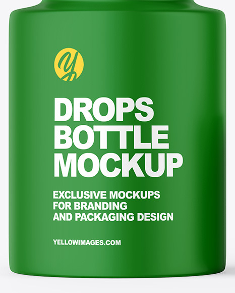 Opened Matte Drops Bottle Mockup