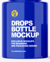 Opened Glossy Drops Bottle Mockup