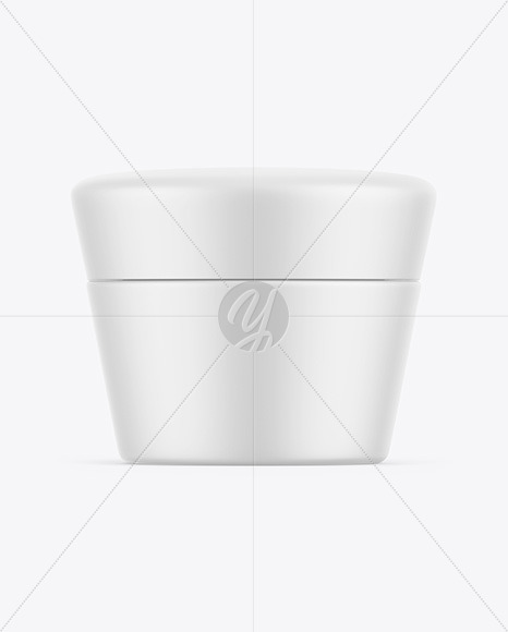 Matte Cosmetic Jar Mockup