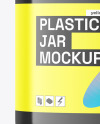 Glossy Plastic Jar Mockup